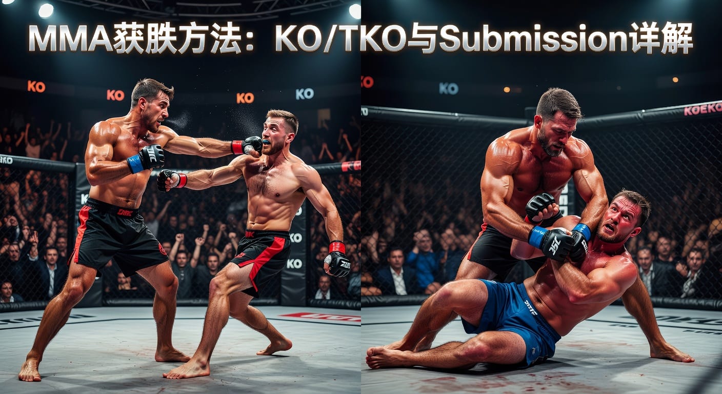 MMA方法 KO/TKO Submission 胜利路径解读